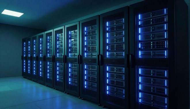 Enterprise server racks in a data centre