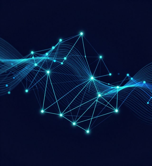 Connected network nodes representing unified communications