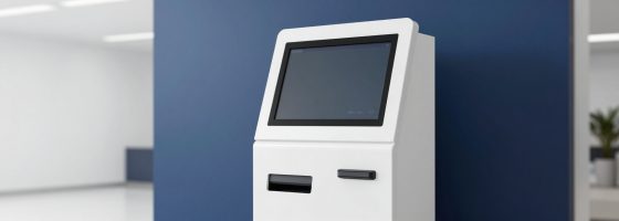 Self-service interactive kiosk